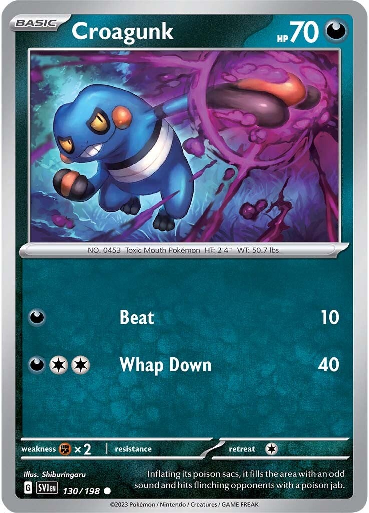 Croagunk (130/198) [Scarlet & Violet: Base Set]