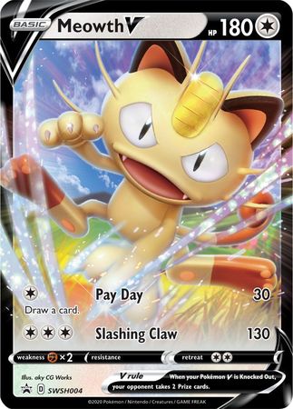 Meowth V (SWSH004) [Sword & Shield: Black Star Promos]