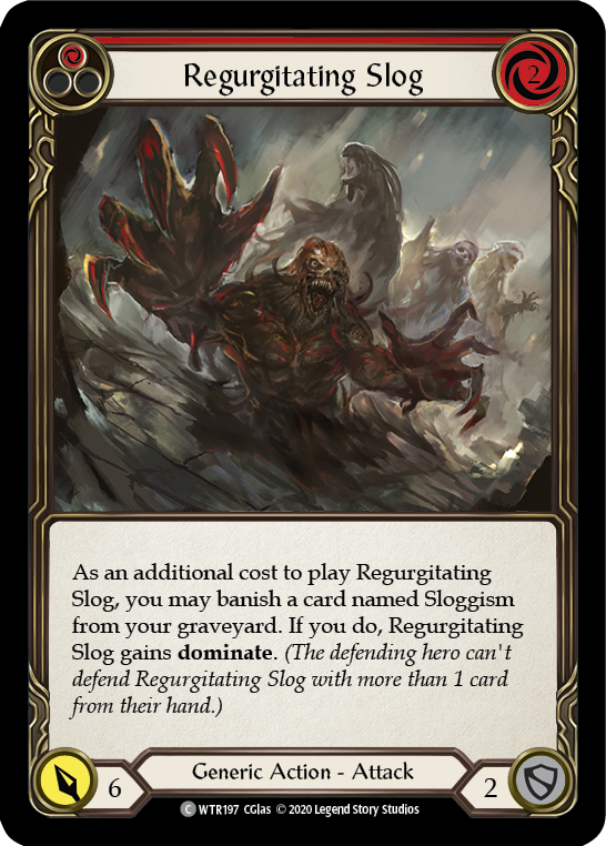 Regurgitating Slog (Red) [U-WTR197] (Welcome to Rathe Unlimited)  Unlimited Rainbow Foil