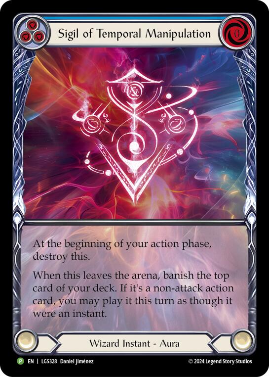 Sigil of Temporal Manipulation (Extended Art) - LGS328 [LGS328] (Promo)  Rainbow Foil