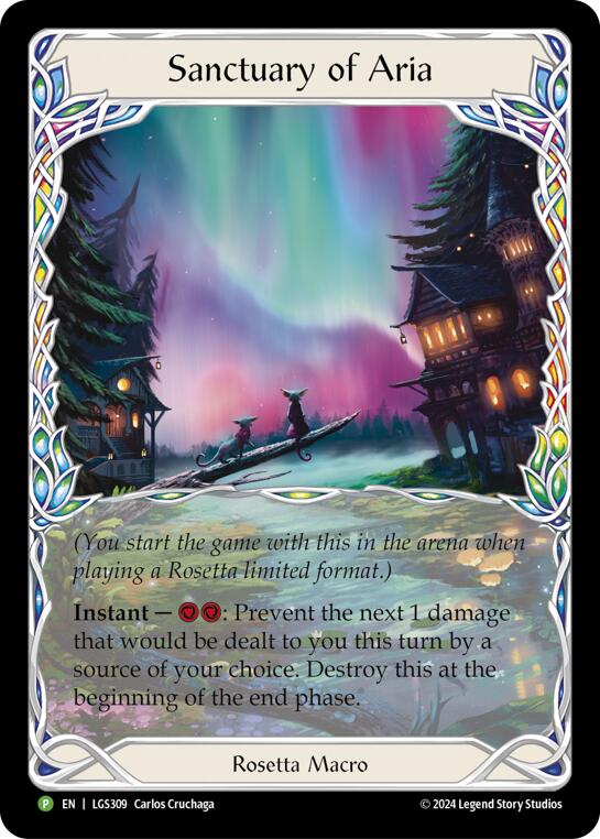 Sanctuary of Aria (Extended Art) - LGS309 [LGS309] (Promo)  Cold Foil