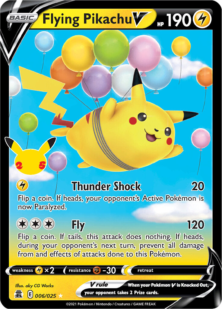 Flying Pikachu V (006/025) [Celebrations: 25th Anniversary]