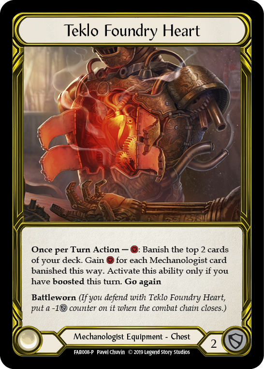 Teklo Foundry Heart [FAB008-P] (Promo)  1st Edition Cold Foil - Golden