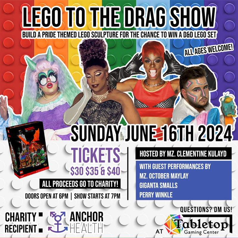 Lego to the Drag Show Ticket