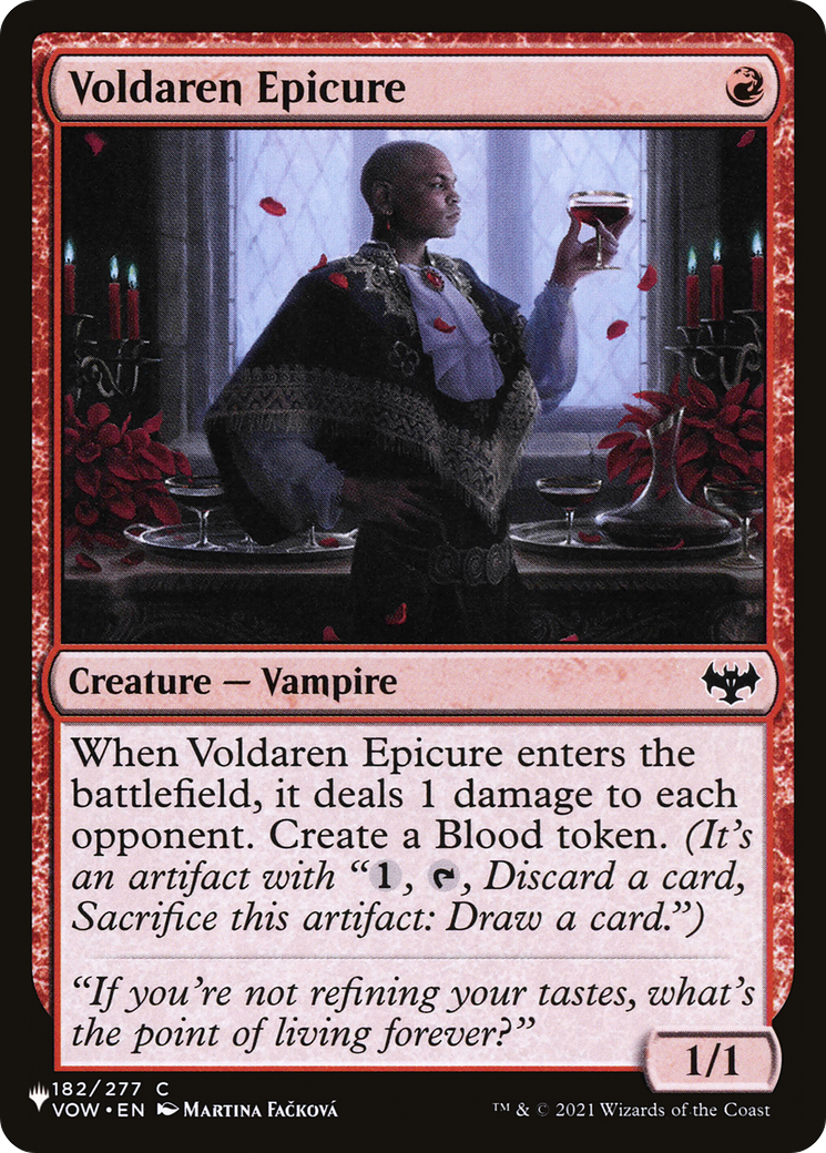 Voldaren Epicure [The List Reprints]