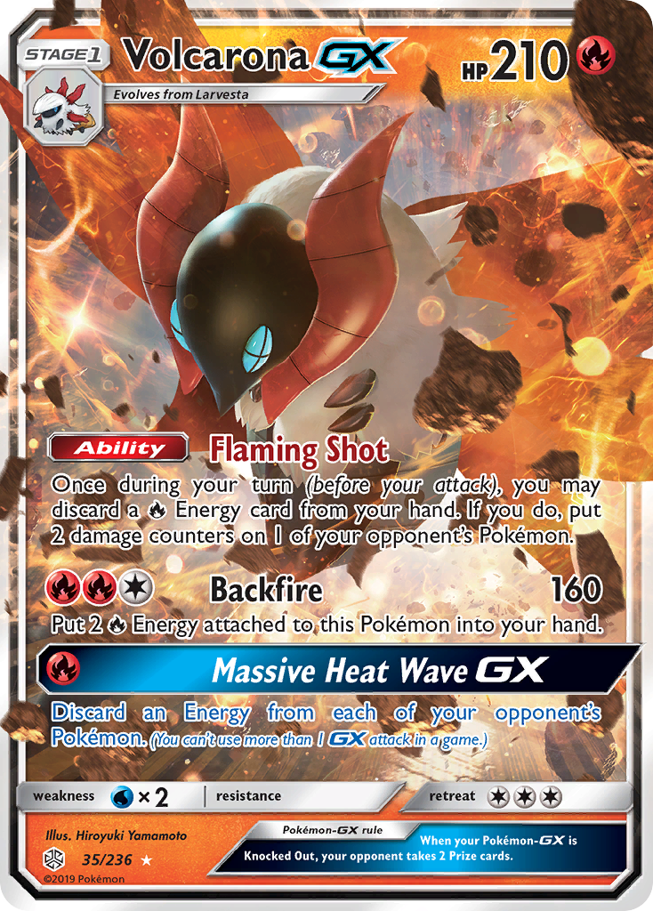 Volcarona GX (35/236) [Sun & Moon: Cosmic Eclipse]