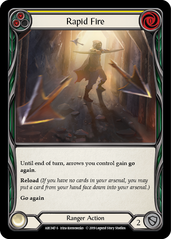 Rapid Fire [ARC047-S] 1st Edition Rainbow Foil