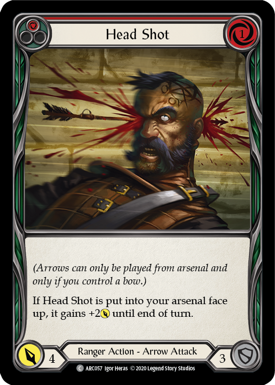 Head Shot (Red) [U-ARC057] Unlimited Rainbow Foil