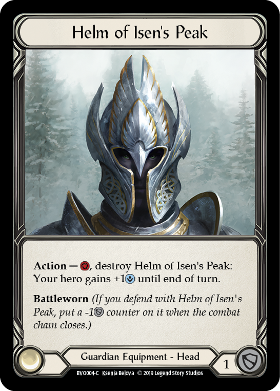 Helm of Isen's Peak [BVO004-C] 1st Edition Normal