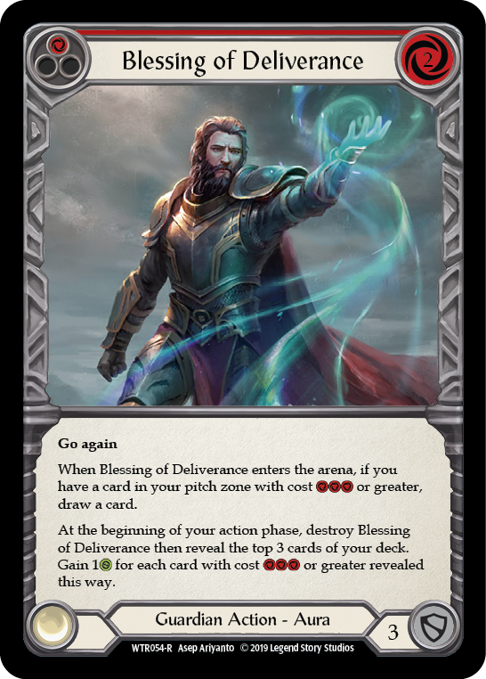 Blessing of Deliverance (Red) [WTR054-R] Alpha Print Rainbow Foil