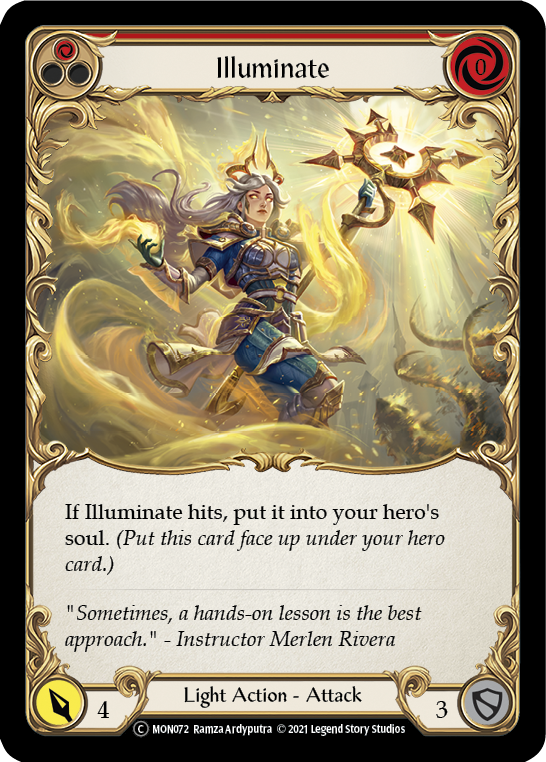 Illuminate (Red) [U-MON072-RF] Unlimited Rainbow Foil