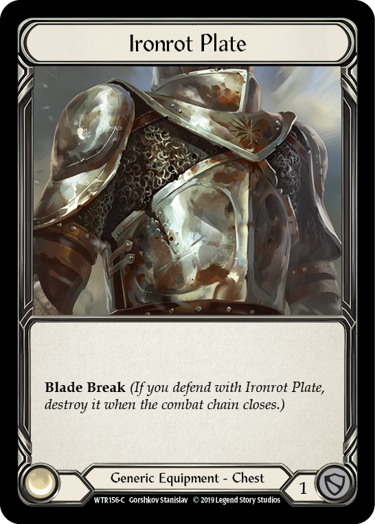 Ironrot Plate [WTR156-C] Alpha Print Normal