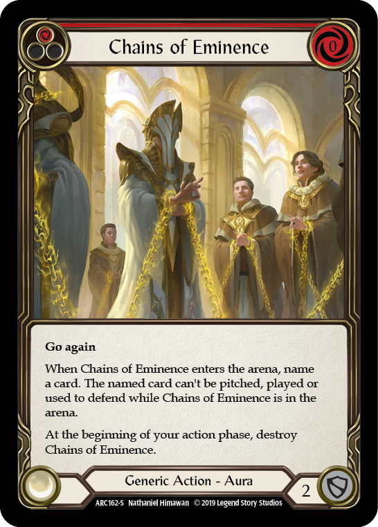 Chains of Eminence [ARC162-S] 1st Edition Rainbow Foil