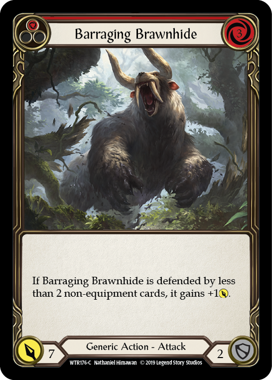 Barraging Brawnhide (Red) [WTR176-C] Alpha Print Normal