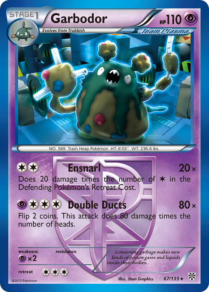 Garbodor (67/135) [Black & White: Plasma Storm]