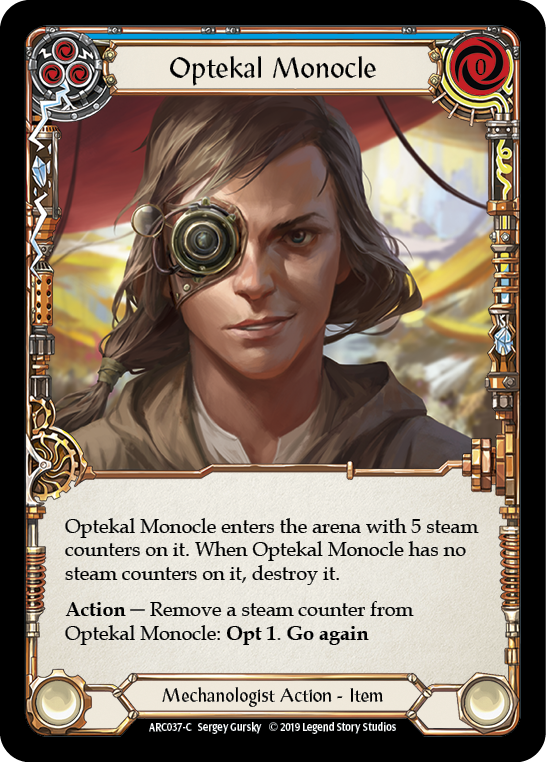 Optekal Monocle [ARC037-C] 1st Edition Rainbow Foil