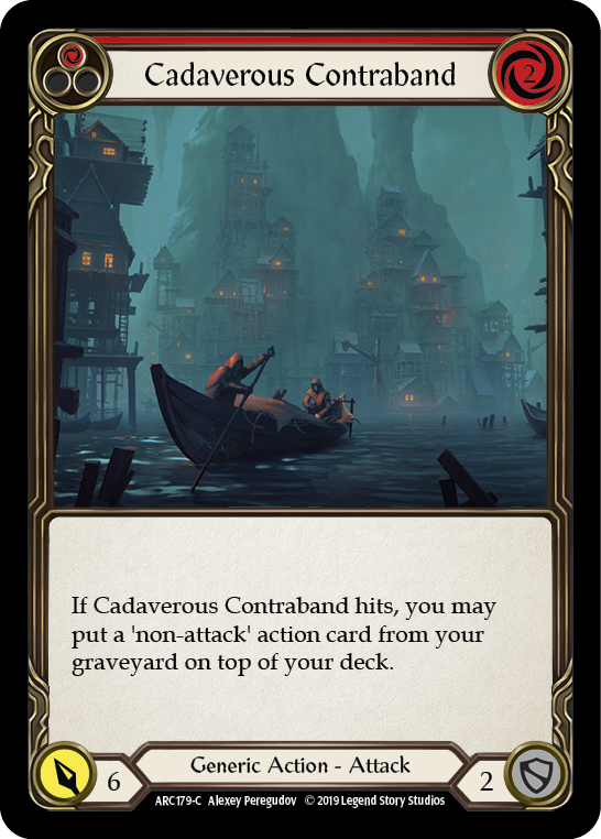 Cadaverous Contraband (Red) [ARC179-C] 1st Edition Rainbow Foil