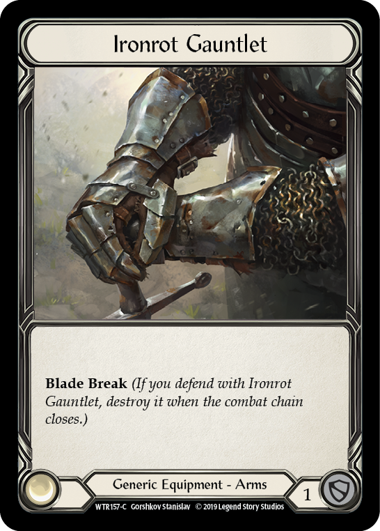 Ironrot Gauntlet [WTR157-C] Alpha Print Cold Foil