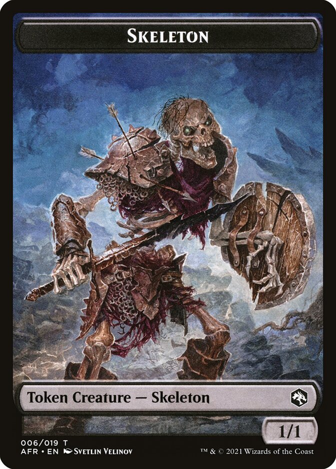 Illusion // Skeleton Double-Sided Token [Dungeons & Dragons: Adventures in the Forgotten Realms Commander Tokens]