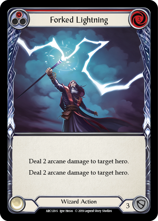 Forked Lightning [ARC120-S] 1st Edition Rainbow Foil