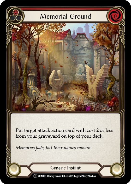 Memorial Ground (Red) [U-MON303-RF] Unlimited Rainbow Foil