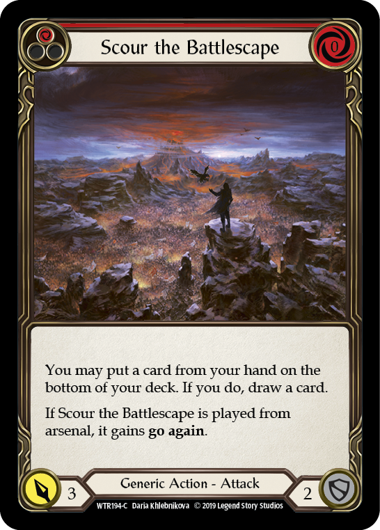 Scour the Battlescape (Red) [WTR194-C] Alpha Print Normal