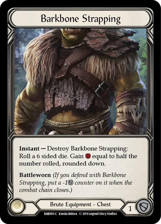 Barkbone Strapping [RNR005-C] (Rhinar Hero Deck)  1st Edition Normal