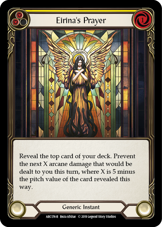 Eirina's Prayer (Yellow) [ARC174-R] 1st Edition Rainbow Foil