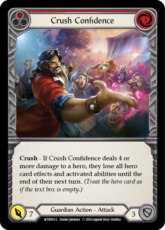 Crush Confidence (Red) [WTR063-C] Alpha Print Rainbow Foil